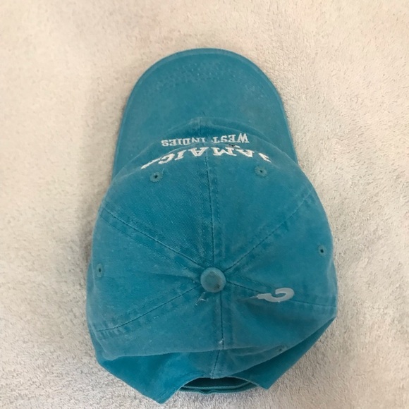 Old Dock Headwear for Jamaica West Indies Teal Adjustable Travel Beach Ball Cap - Picture 7 of 12